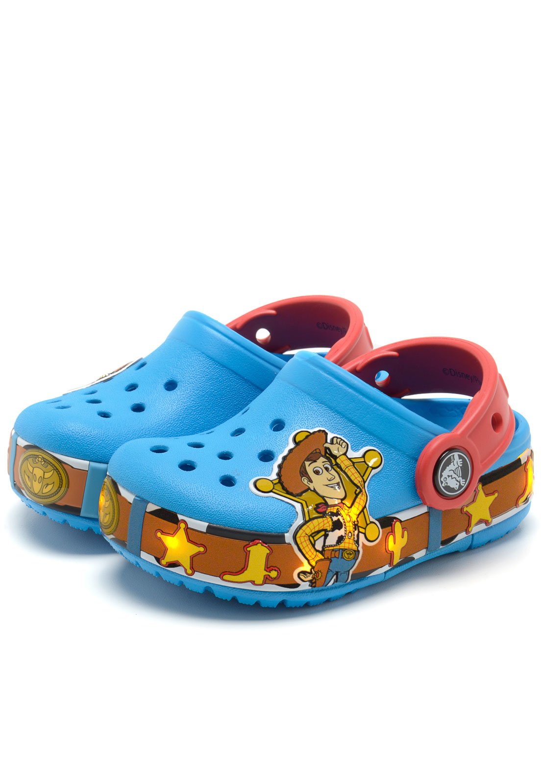 Babuche Crocs Cb Fl Woody Lights Clog K Azul - Compre Agora | Dafiti Brasil