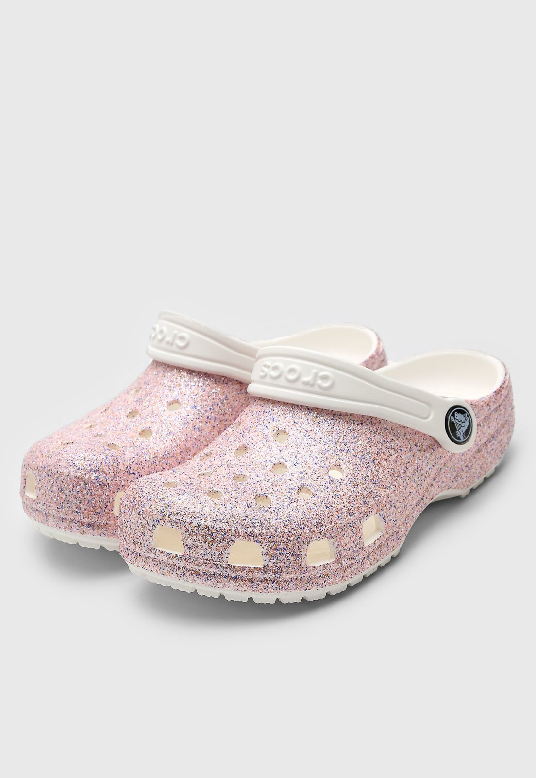 Babuche Crocs Infantil Glitter Rosa Compre Agora Dafiti Brasil