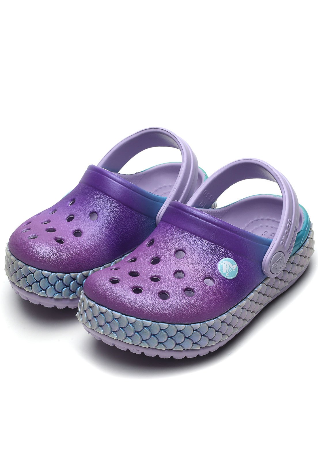 Babuche Crocs  Infantil Mermaid  Roxa Compre Agora 