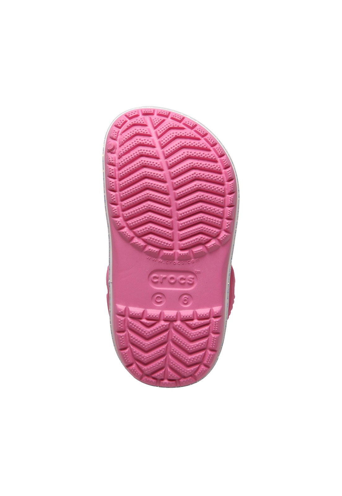 Babuche Crocs Infantil Rainbow Glitter Rosa Compre Agora Tricae Brasil