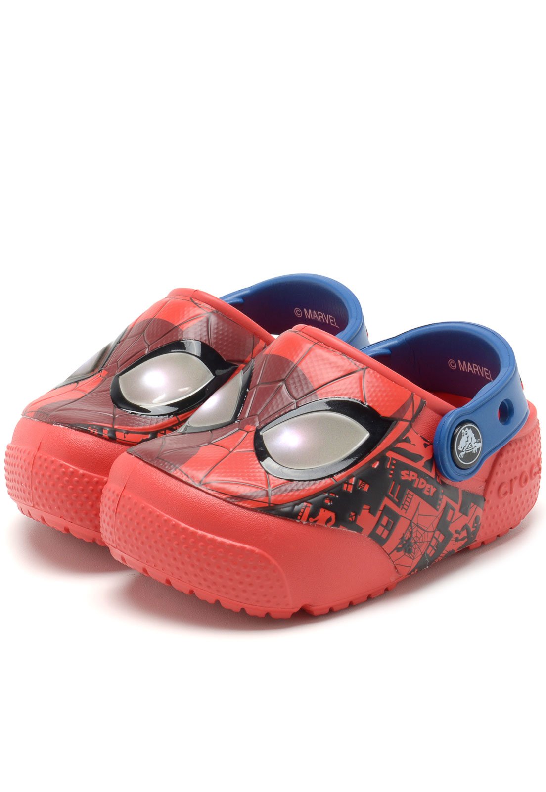 crocs spiderman lights