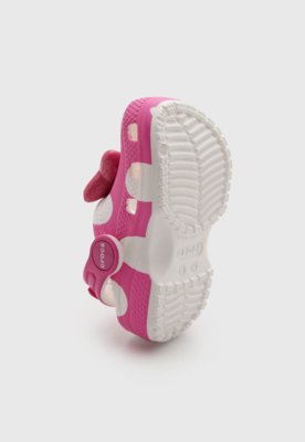 Chinelo Infantil Crocs Classic Clog Minnie Rosa