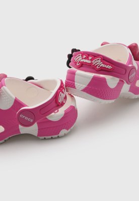 Chinelo Infantil Crocs Classic Clog Minnie Rosa