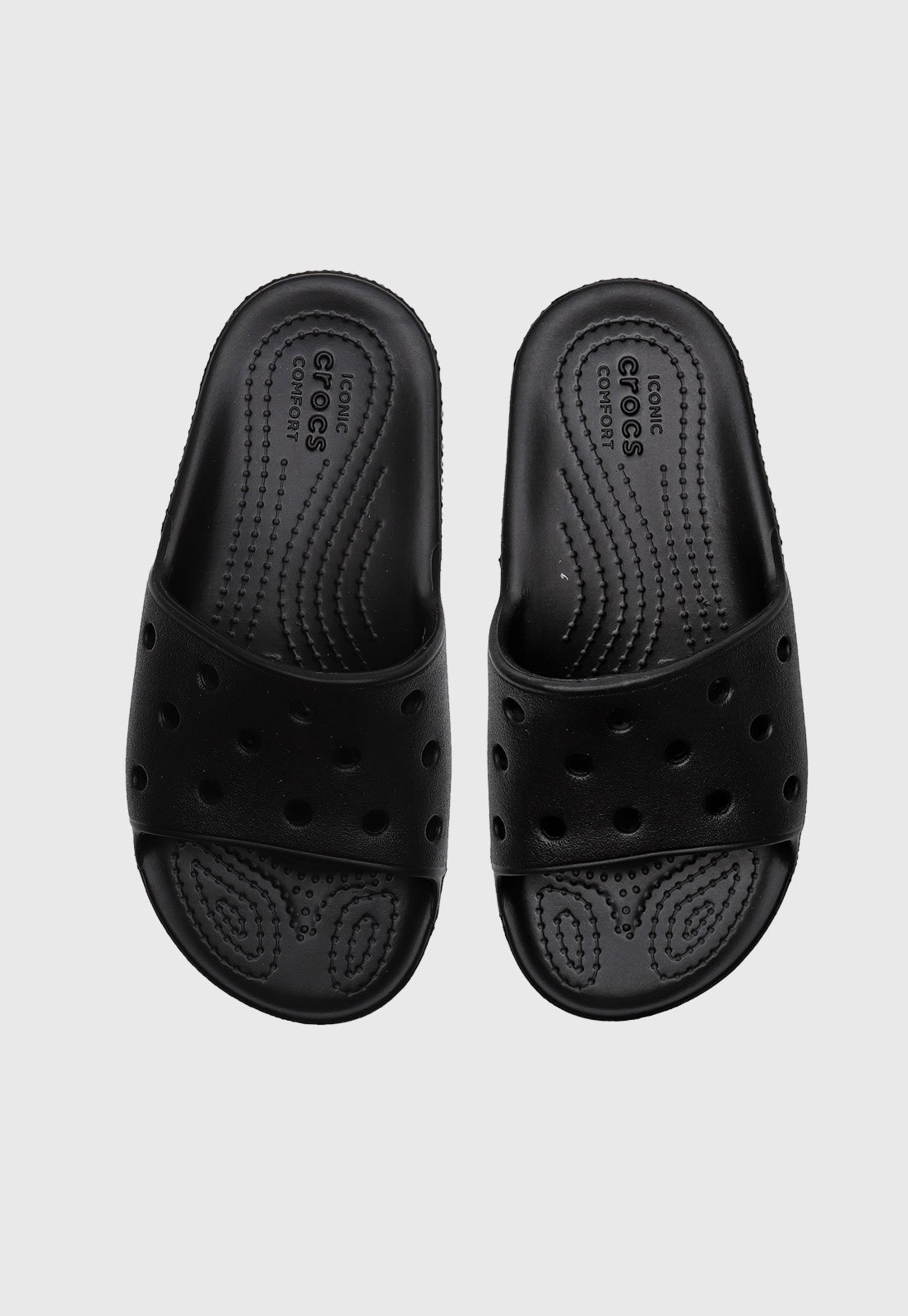 Chinelo Slide Infantil Crocs Classic K Preto - Compre Agora | Dafiti Brasil