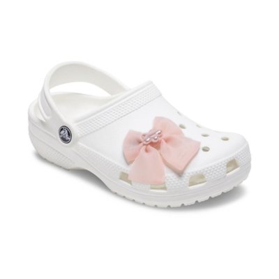 Jibbitz™ Laço Rosa Único Branco