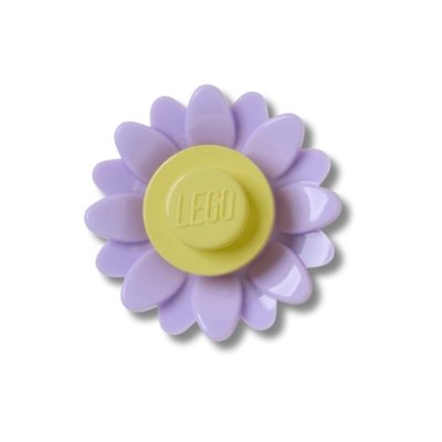 Jibbitz™ Lego Flor Roxa Único Branco