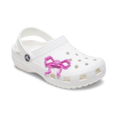 Jibbitz™ Meta Jelly Laço Rosa Único Branco
