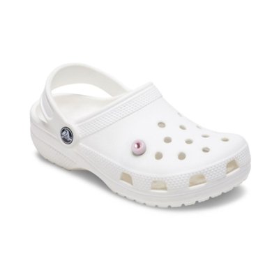 Jibbitz™ Pedra Acrílica Roxa e Rosa Único Branco