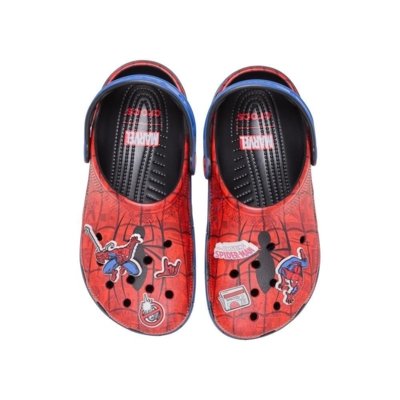 Sandália Crocs Spider-Man Web Classic Clog Multi Multicolorido