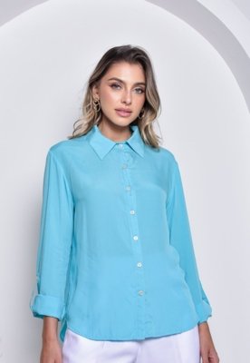 Camisa Crorela Azul Celeste