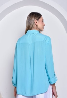 Camisa Crorela Azul Celeste
