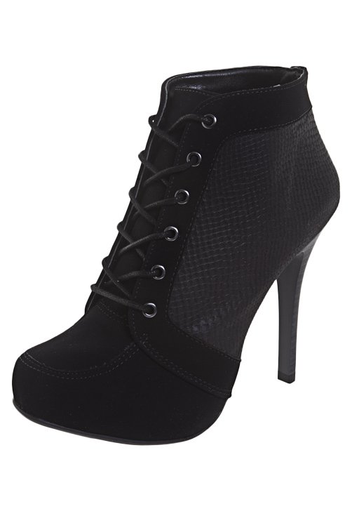 ankle boot cadarço