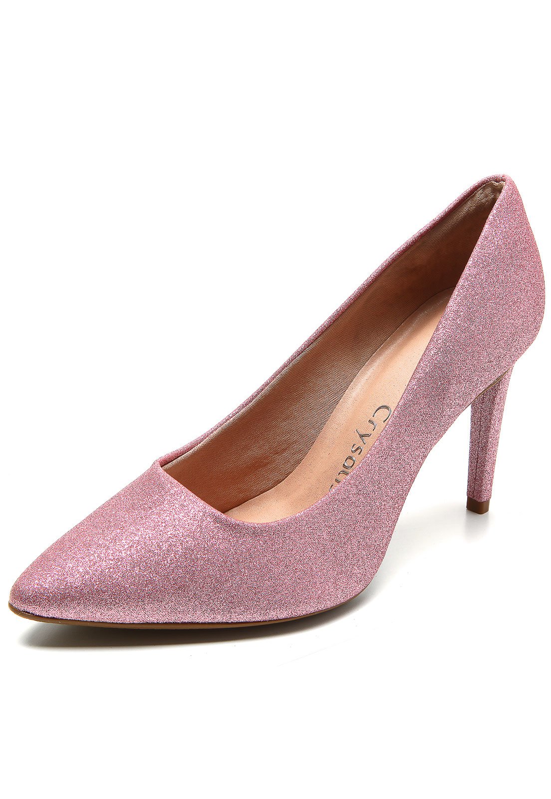 scarpin glitter rosa