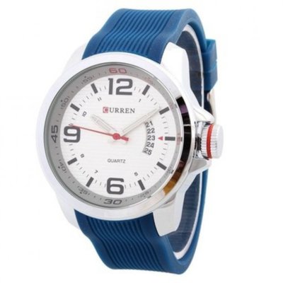 Relógio Curren Analógico Casual 8174 Azul Menor preço em Relógio Curren Analógico Casual 8174 Azul