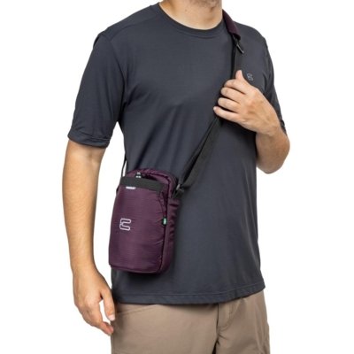 Bolsa Transversal Curtlo Mini Plus 2 Litros Roxo Escuro
