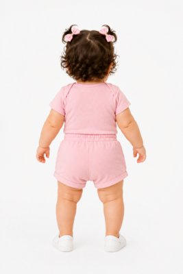 Conjunto Bebê Laço D Bell Outlet Fashion Rosa