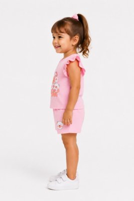 Conjunto Infantil D Bell Outlet Fashion Party Cute Rosa