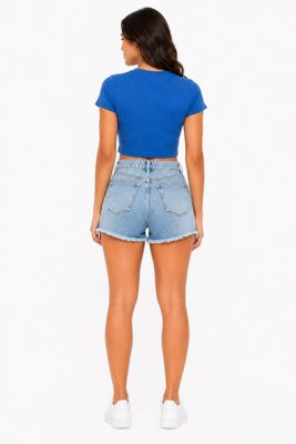 Cropped D Bell Outlet Fashion Ribana Azul
