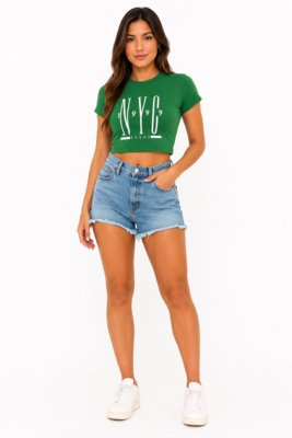 Cropped D Bell Outlet Fashion Ribana Verde