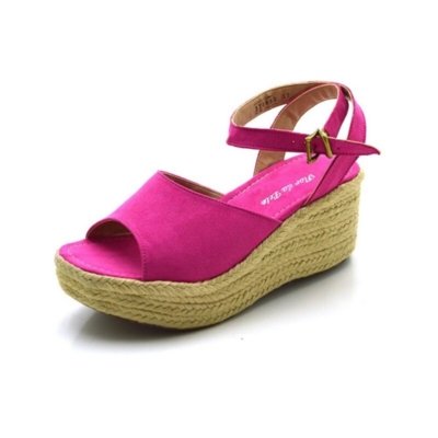 sandalia pink salto medio