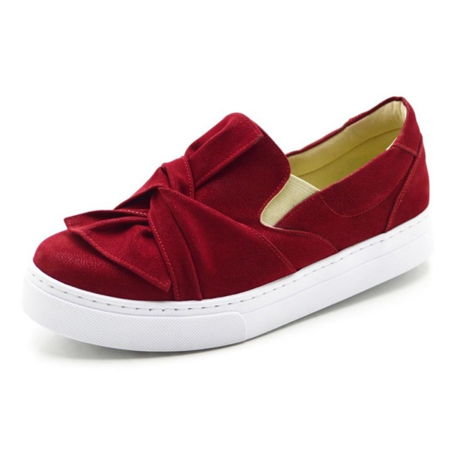 slip on vermelho feminino