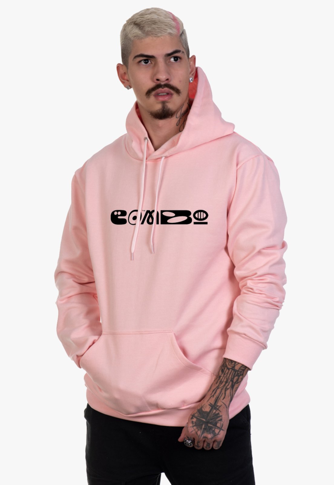 carhartt logo moletom com capuz pink