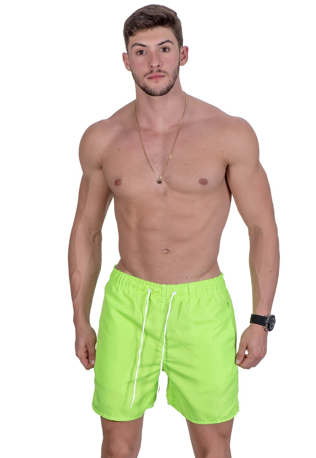 short de praia verde