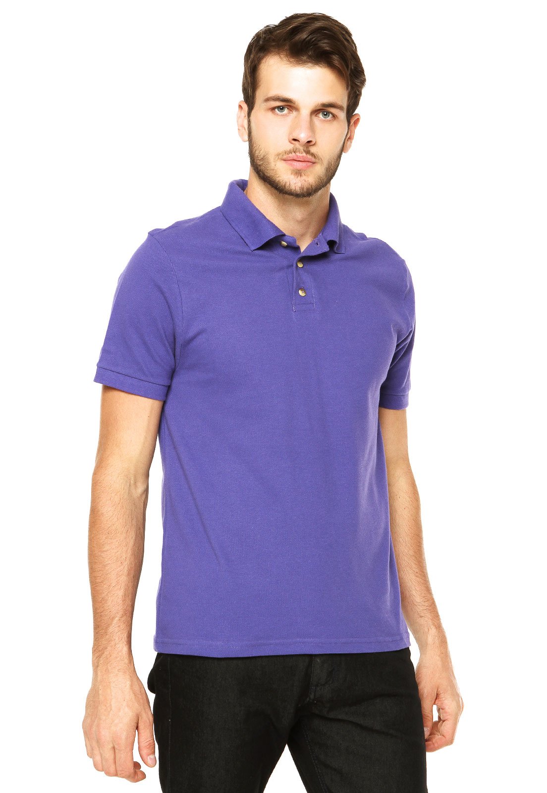 Camisa Polo DAFITI EDGE Roxa Compre Agora Dafiti Brasil