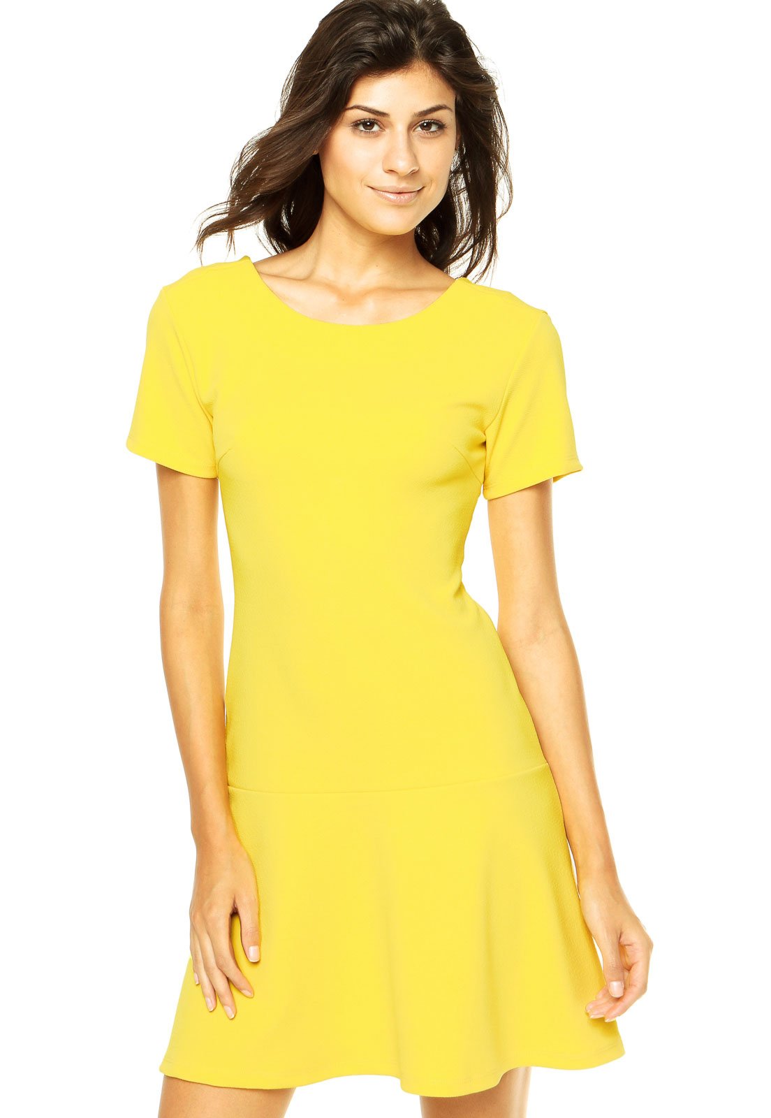 vestido amarelo dafiti