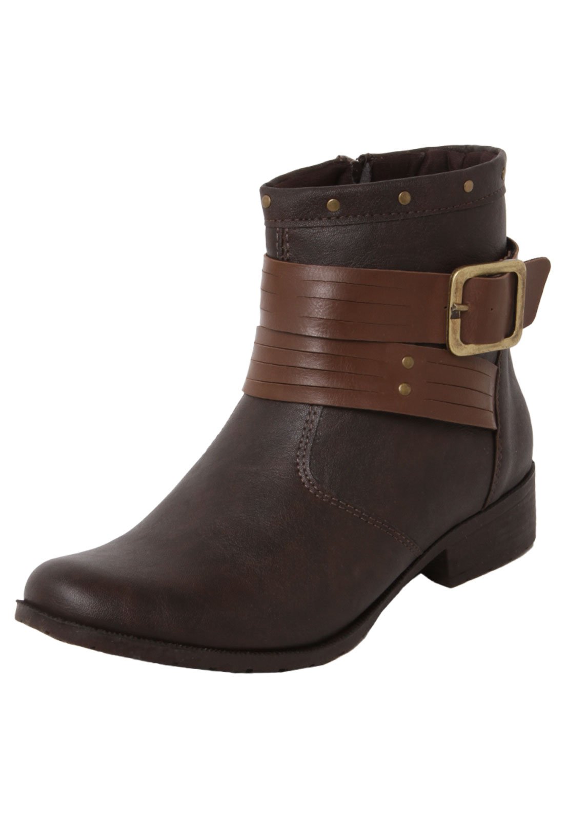 bota cano curto marrom dafiti