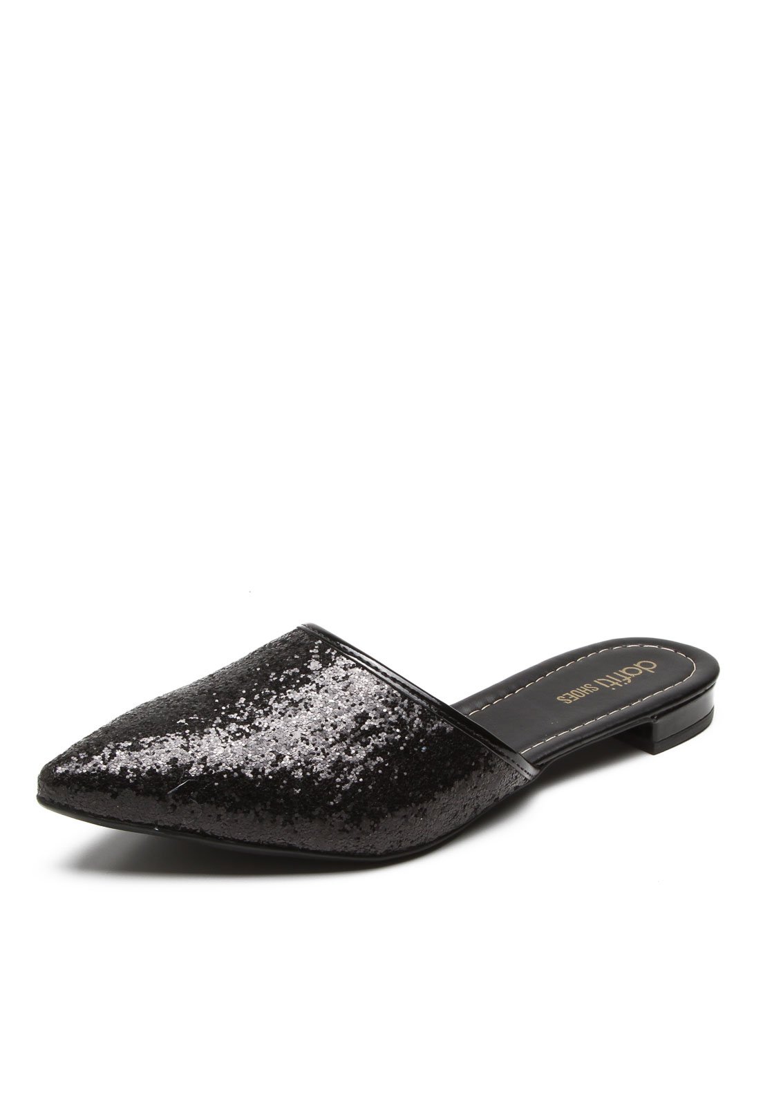 Casual Tênis DAFITI SHOES Glitter Preto - Compre Agora