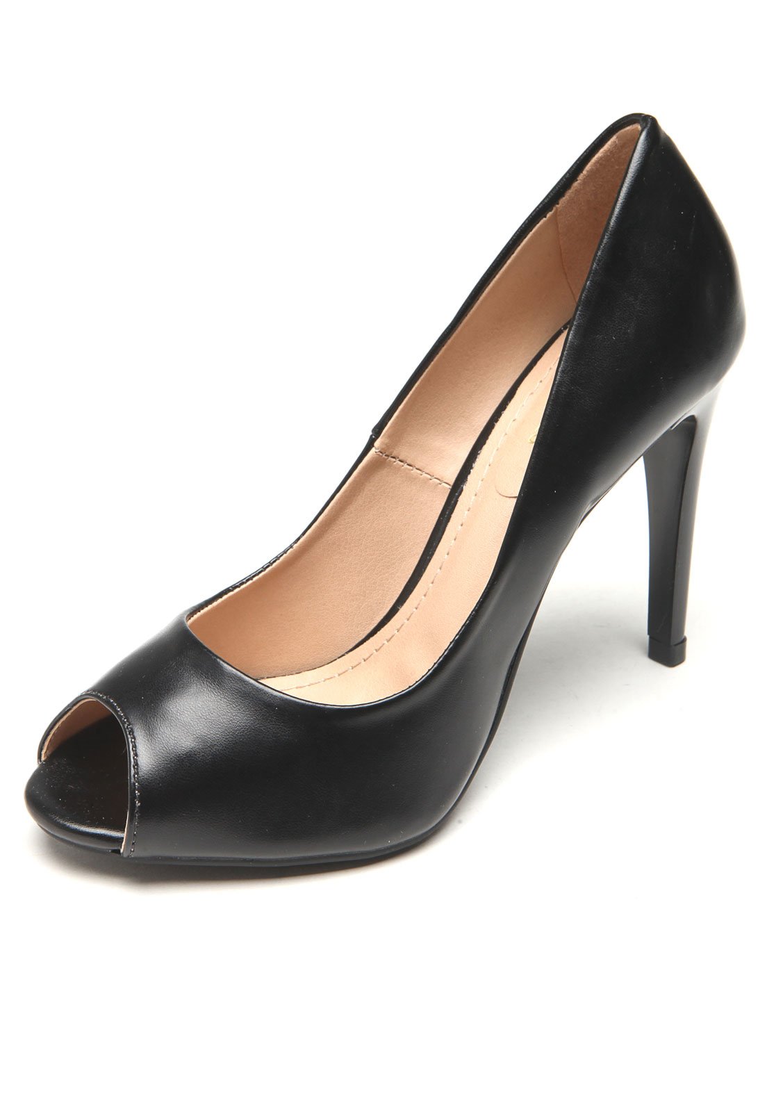 dafiti peep toe preto