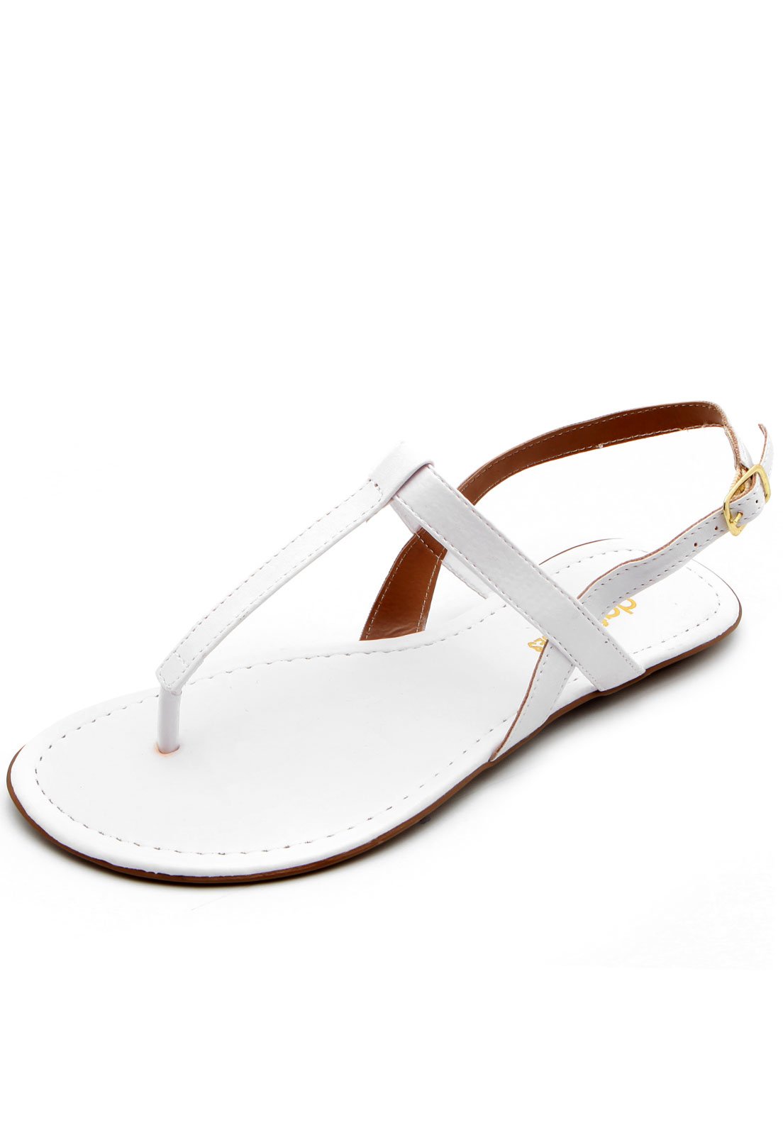 Sandália DAFITI SHOES Tiras Branca - Compre Agora