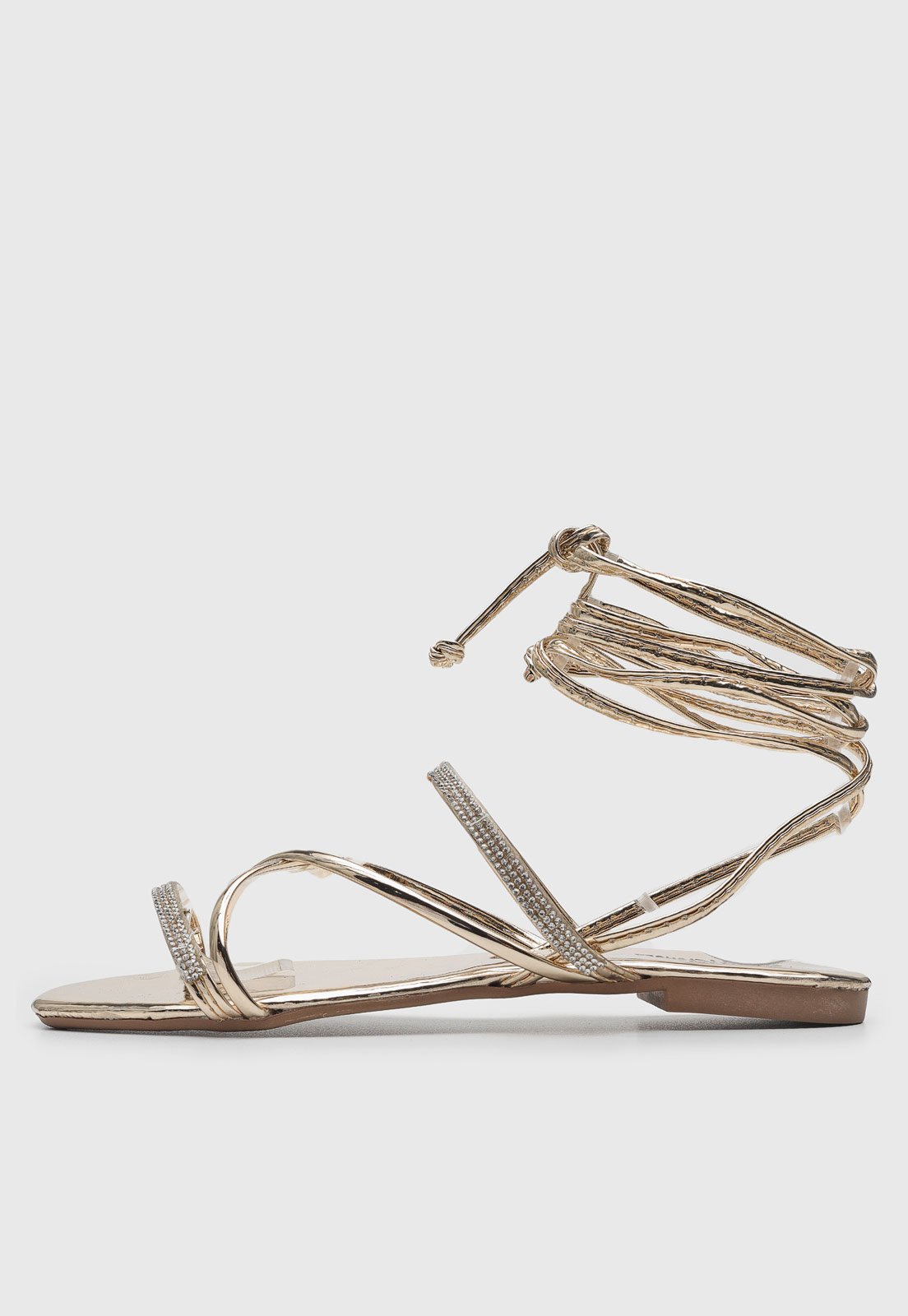 Sandália DAFITI SHOES Plataforma Dourada - Compre Agora