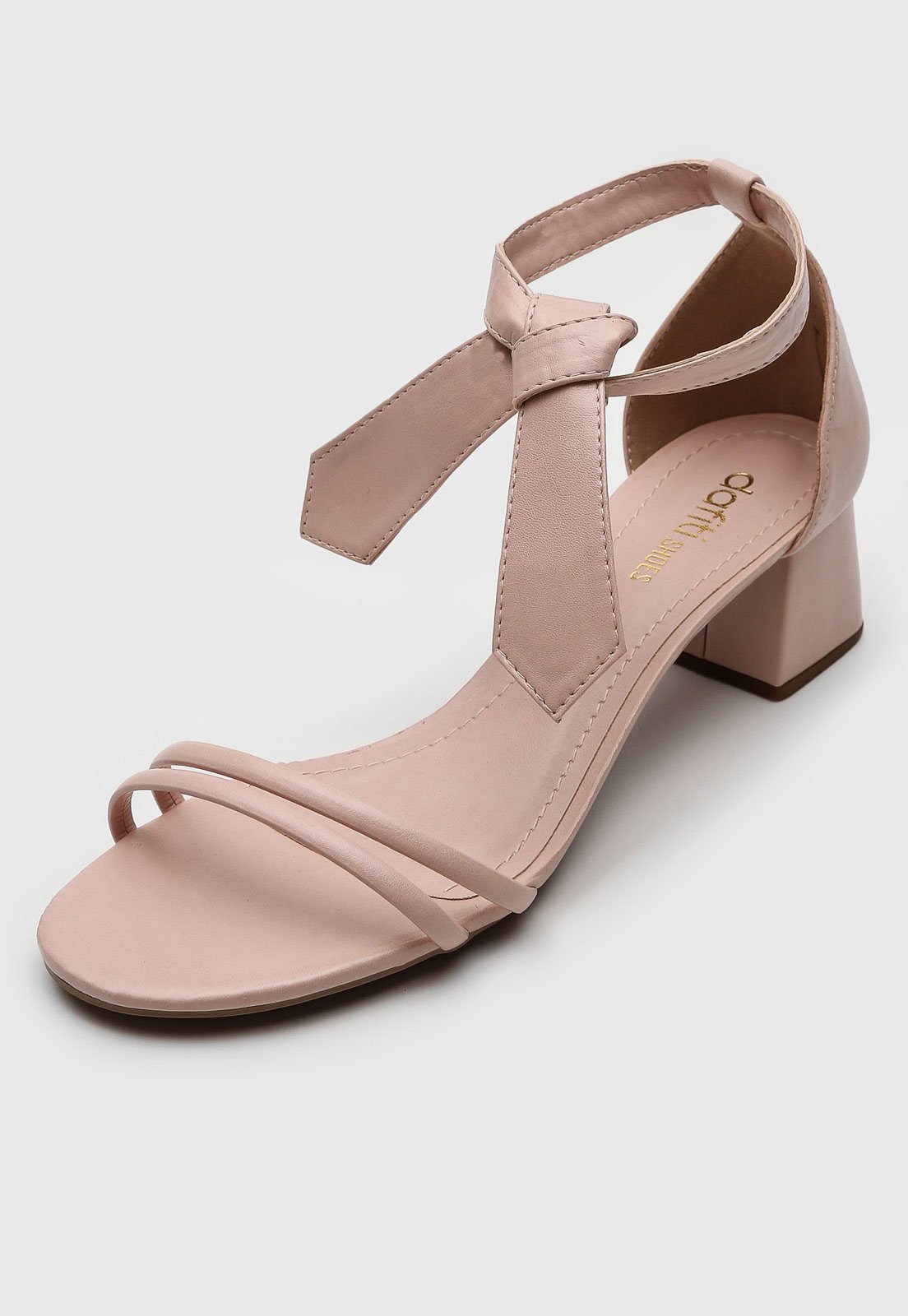 Sandália DAFITI SHOES Amarração Nude - Compre Agora