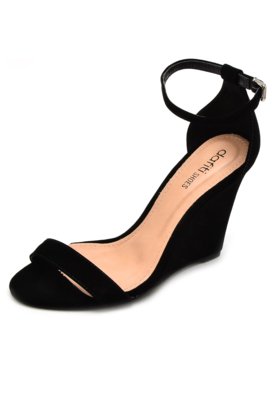 Sandália Dafiti Shoes Zebra Preta - Compre Agora