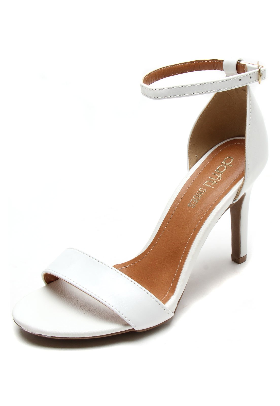 Sandália DAFITI SHOES Salto Alto Branco - Compre Agora