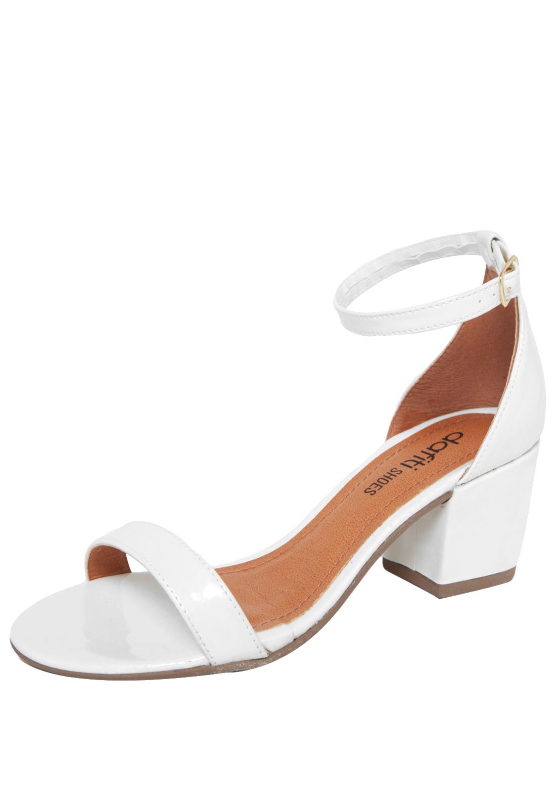 Sandália DAFITI SHOES Tiras Branca - Compre Agora