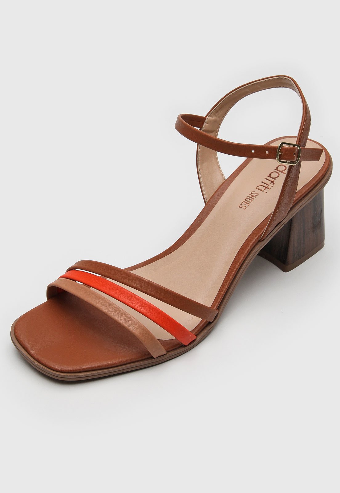 Sandália Dafiti Shoes Tiras Caramelo - Compre Agora