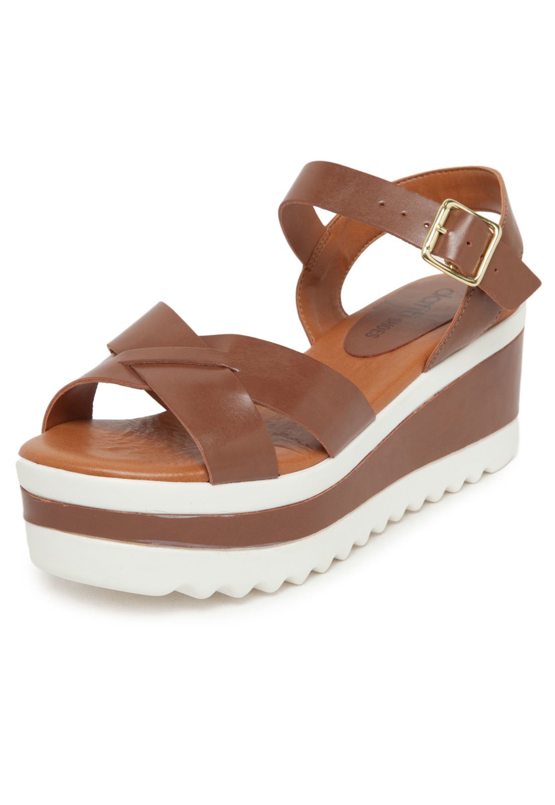 sandália flatform dafiti