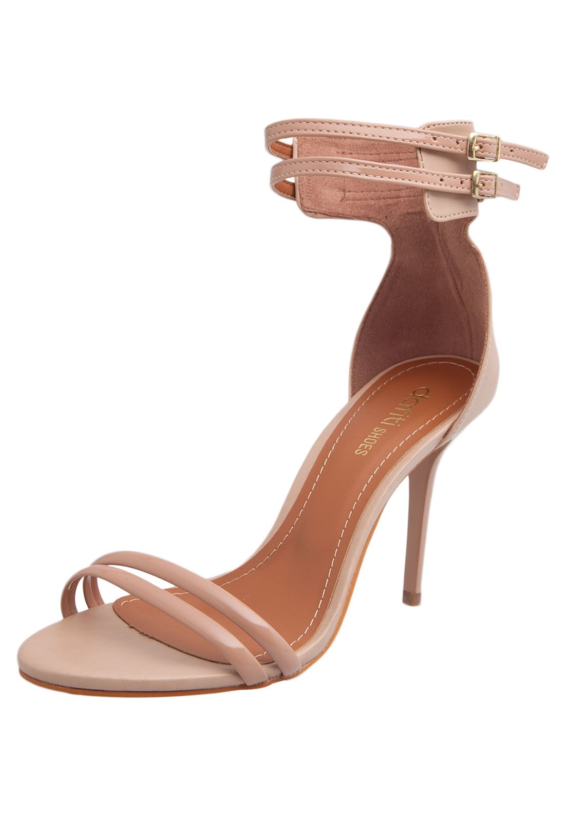 Sandália DAFITI SHOES Tiras Nude - Compre Agora