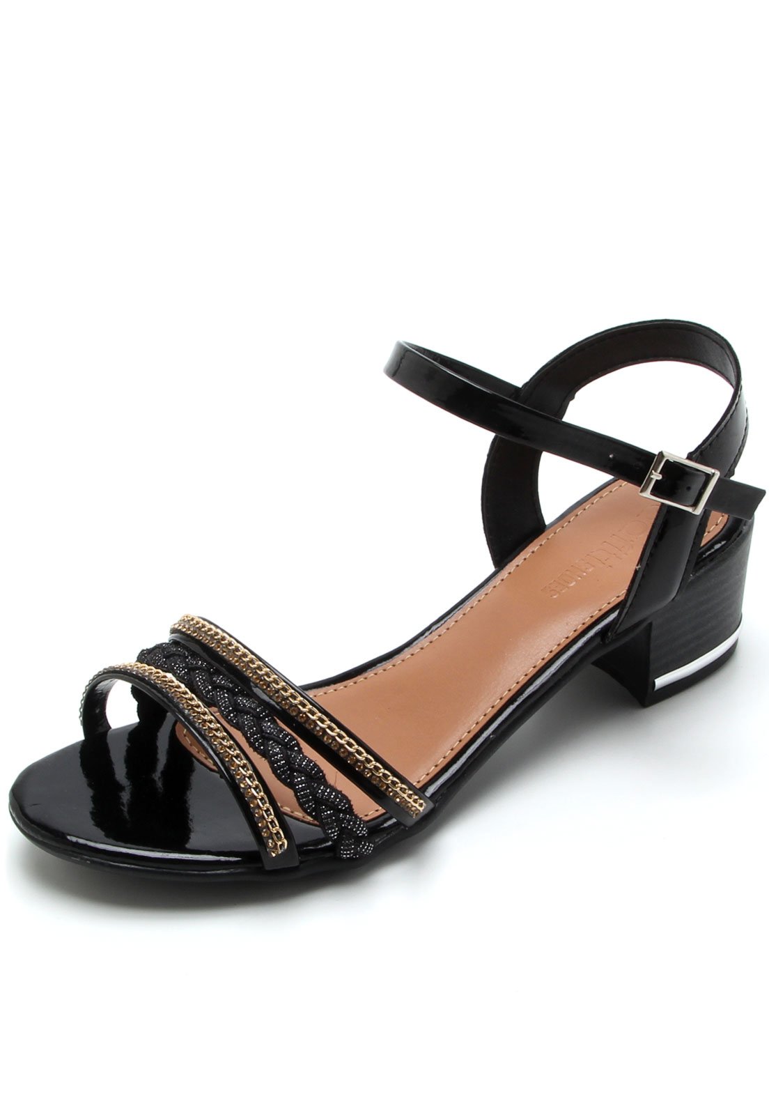 Sandália Dafiti Shoes Tiras Preta - Compre Agora