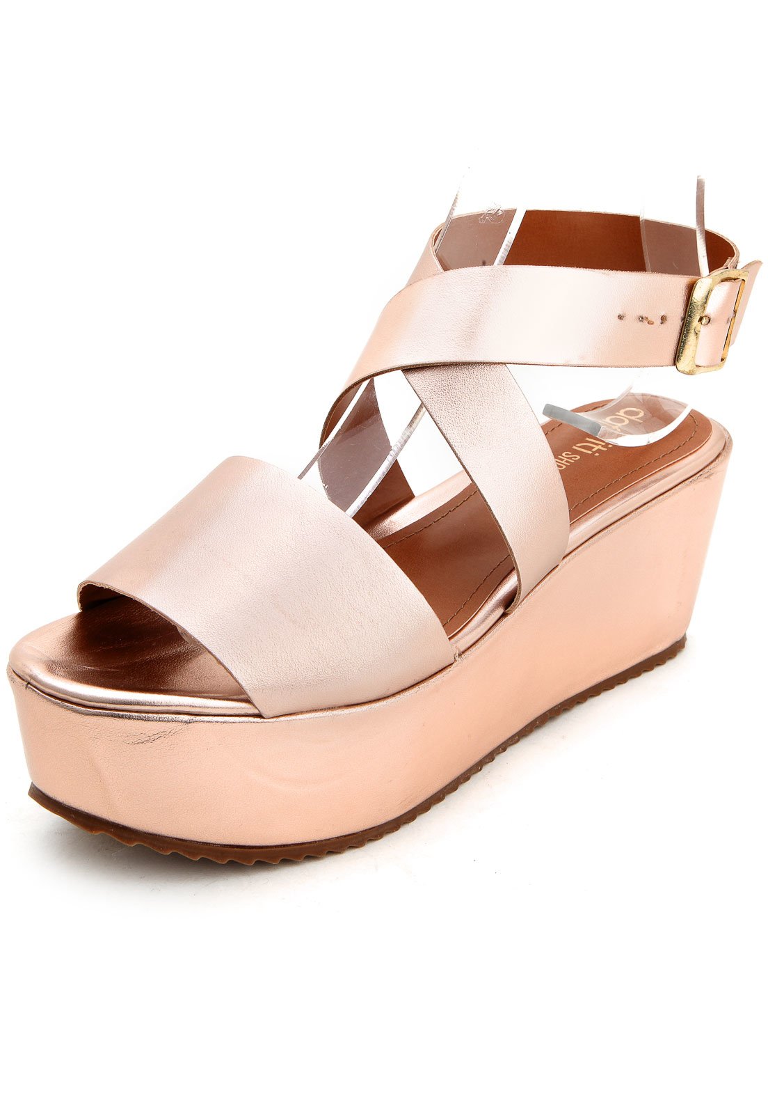 Sandália Dafiti Shoes Tiras Rosa - Compre Agora