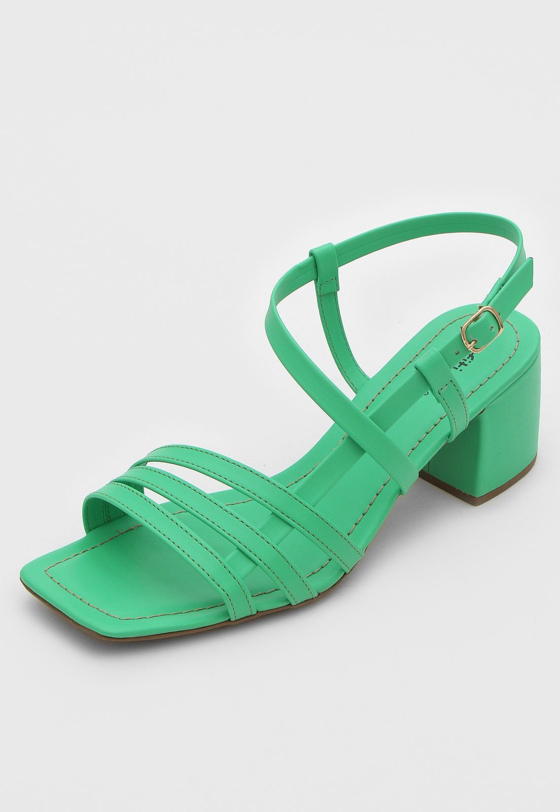 Sandália DAFITI SHOES Tiras Verde - Compre Agora