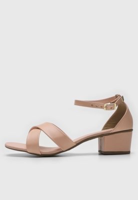 Sandália DAFITI SHOES Tiras Nude - Compre Agora