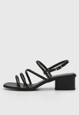 Sandália Dafiti Shoes Zebra Preta - Compre Agora