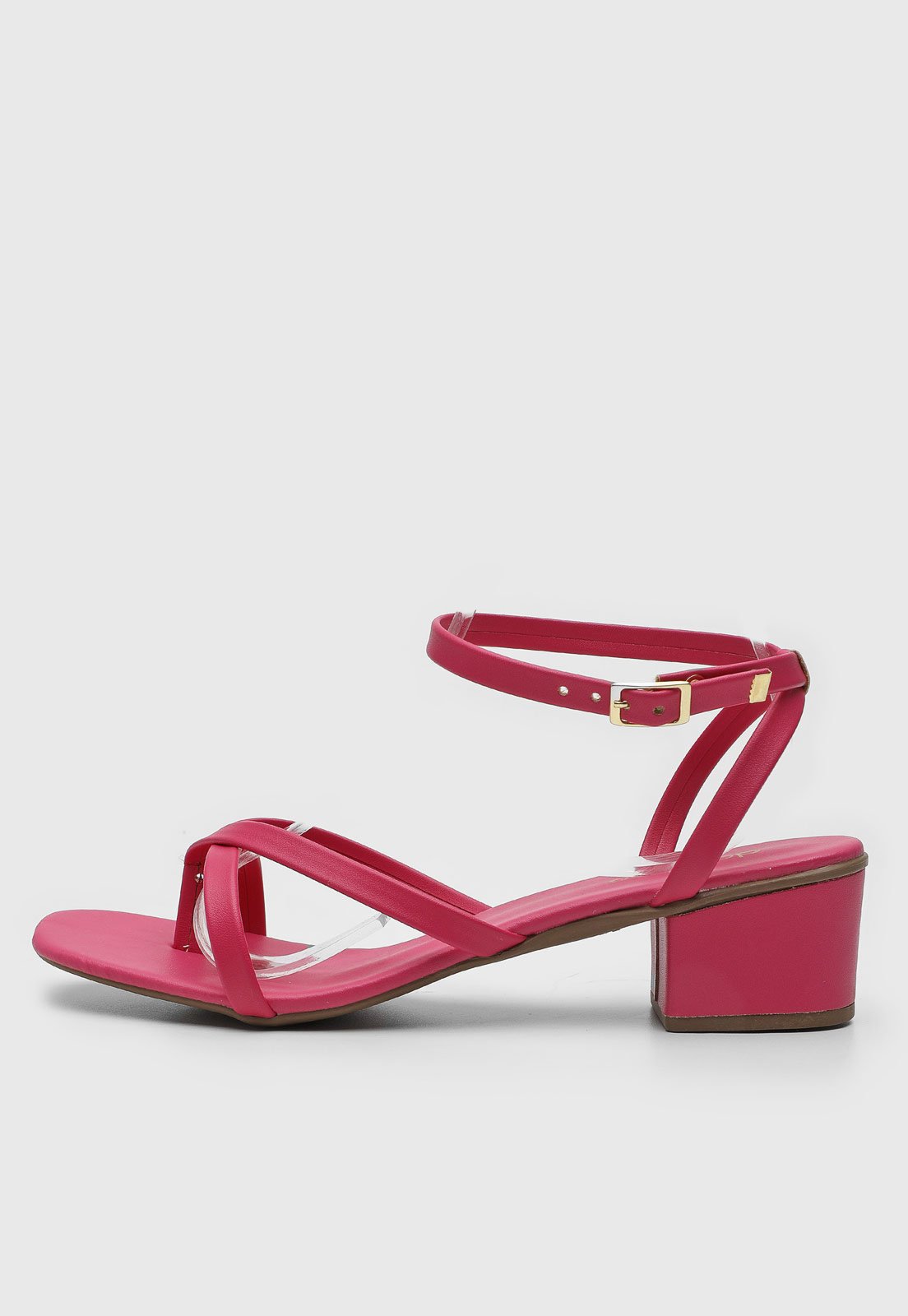 Sandália Dafiti Shoes Tiras Rosa - Compre Agora