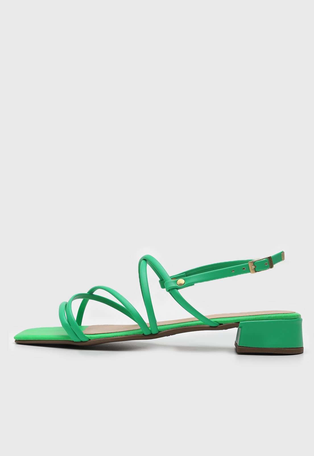 Sandália DAFITI SHOES Tiras Verde - Compre Agora