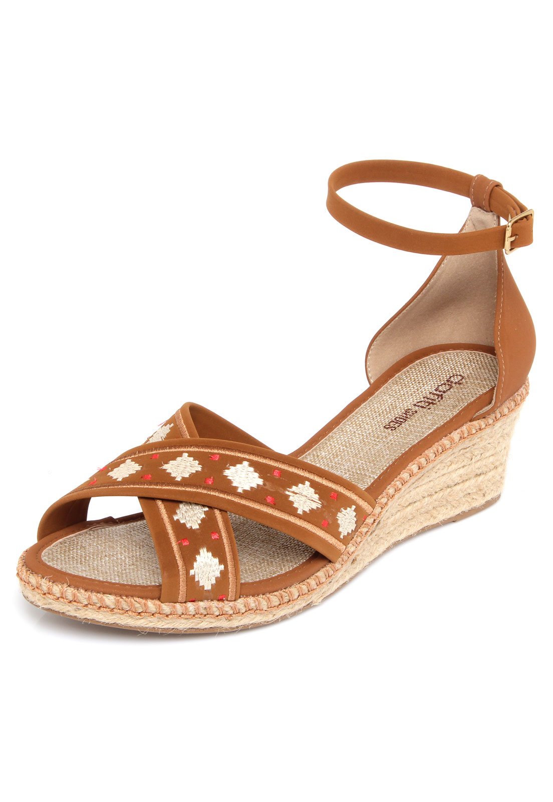 Sandália DAFITI SHOES Corda Caramelo - Compre Agora