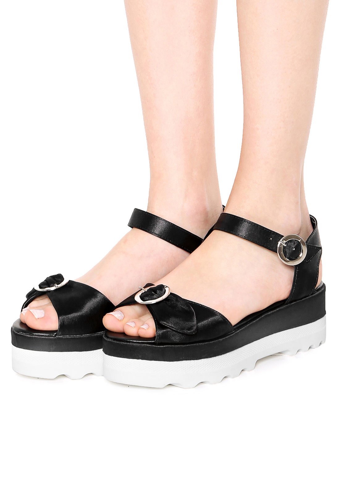 sandalia flatform dafiti